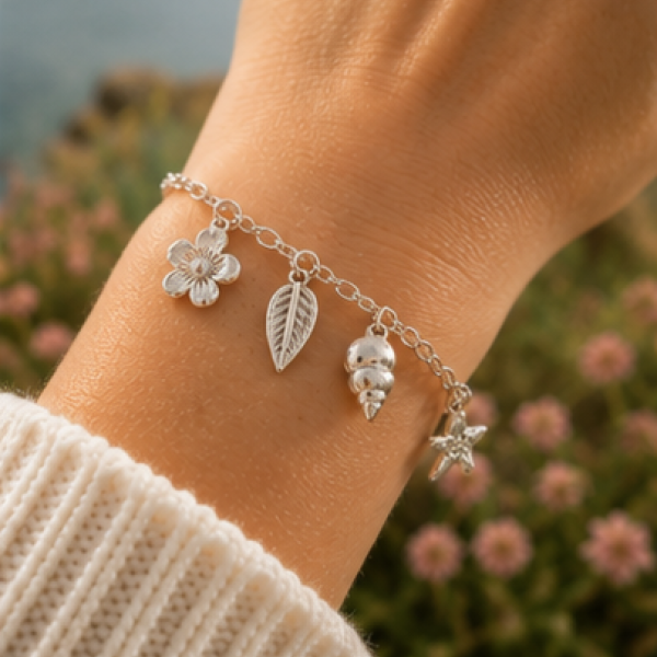Silver Charm Bracelet